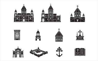 Fototapeta premium Holy Etchmiadzin Cathedral Vector 