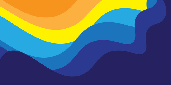 abstract colorful wave background