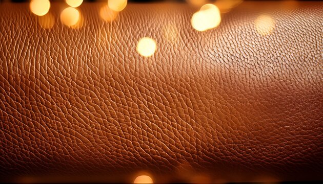 warm biege leather texture with soft light artistic bokeh aged warm tone