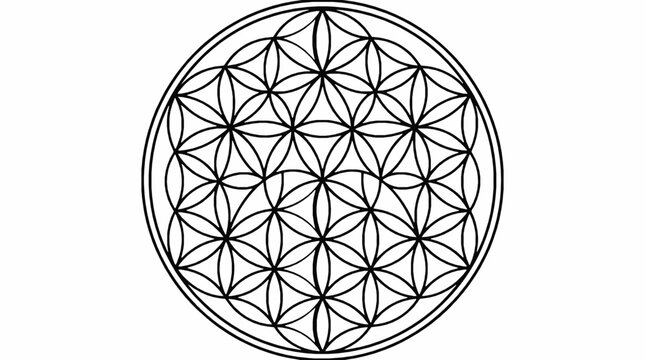Flower of life sacred geometry symbol