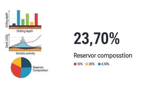 Oil Reservoir Composition Data Analysis - Drilling Depth and Seismic Activity Charts