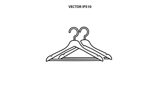 Clothing Hanger with Double Hook.