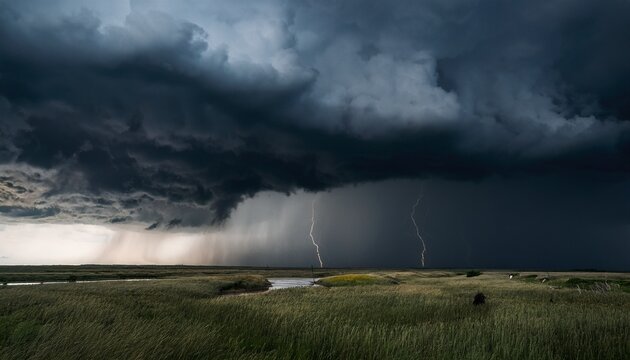 dark brooding monsoon clouds unleashing torrential rain design dramatic