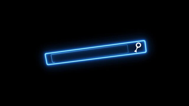 SEO search engine optimization search engine, question, information, wireless, 3d search bar on virtual screen animation.