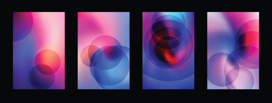 Adobe Illustrator ArtworkCreative desktop wallpaper template with trendy mesh gradients, soft focus spheres, and bright neon colors