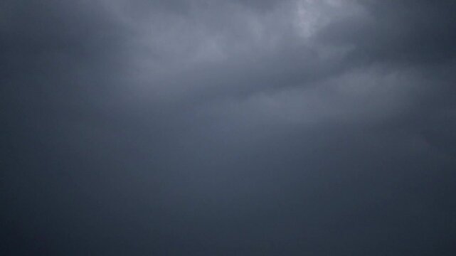 Severe weather thunderstorm with frequent lightning flashing through dark clouds - 180fps Captured in Cinematic High-Detail Footage