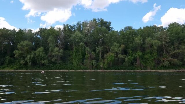 CSONGRAD, HUNGARY - JUNE 7. 2026: Beach of Csongrad at the river Tisza and Koros