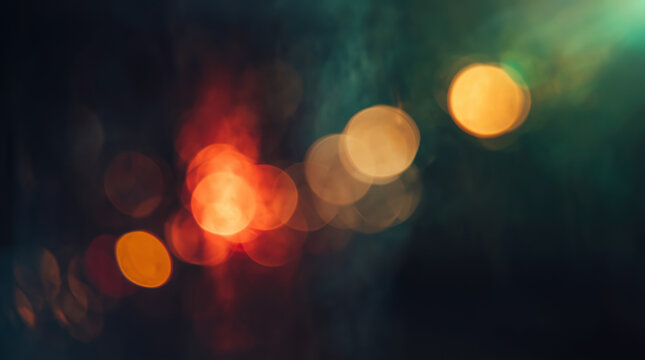 Colorful blur light leaks create a retro film effect, incorporating distressed flares on black backgrounds. Abstract analog film burns produce a green blur light leak, serving as a mockup for leaked c