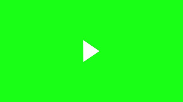 Clicking play and stop button on computer screen animation. Animation play button animation. video music play sign 4k Animation video on Black Background