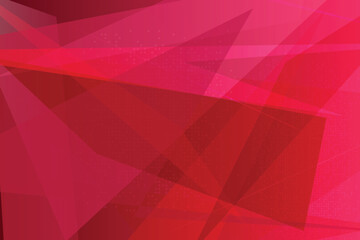 Obraz premium Overlapping geometric shapes in shades of red and pink with subtle diamond pattern abstract