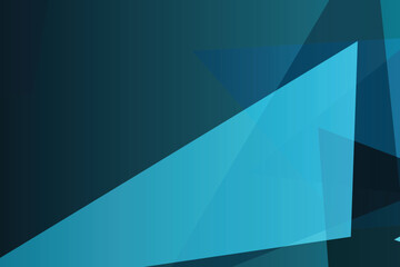 Obraz premium Overlapping geometric shapes in shades of teal and blue abstract