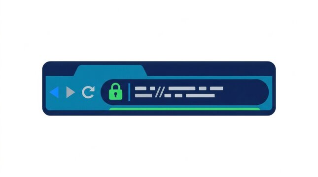 Representation of HTTPS verification with a padlock symbol showing importance in online security and data protection methods used today