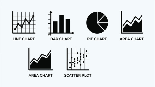 Set of Data Visualization Chart Icons