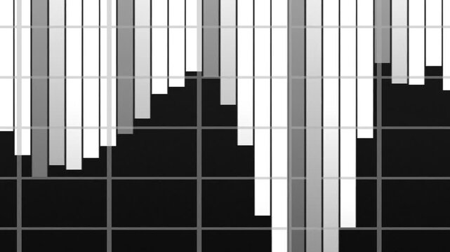 Abstract vertical stripes black white geometric pattern