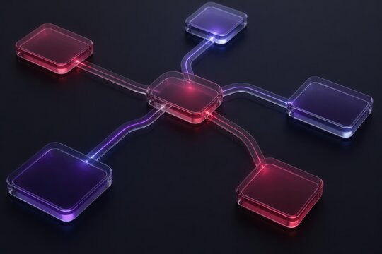 Connected network nodes concept for business workflow integration data sharing and digital communication