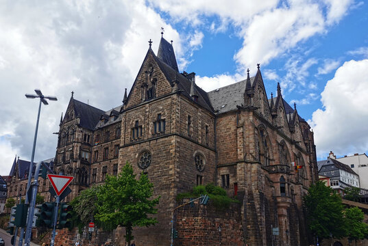 Alte Universit&auml;t in der hessischen Stadt Marburg an der Lahn