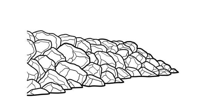 Black and white turtle shell outline.