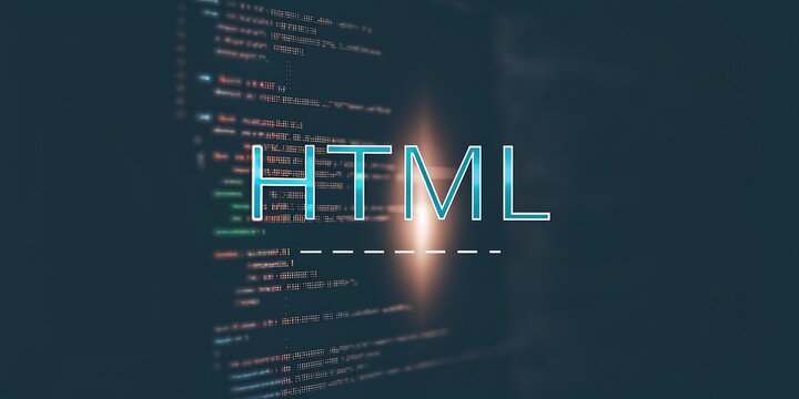 Code, HTML, php web programming source code. HTML code programming software background. 3d rendering