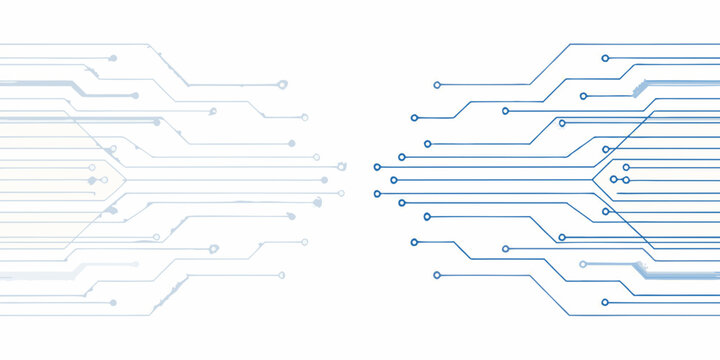 Circuit board lines a vector illustration with a white background