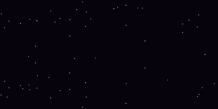 Starry night sky illustration with scattered white points on black