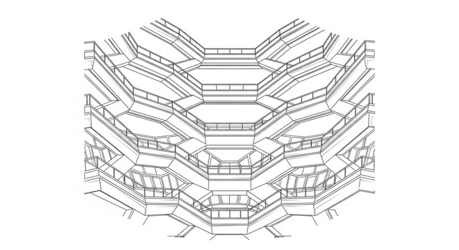 Detailed Drawing of Staircase Structure.