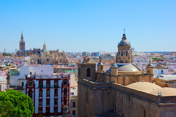 Naklejka premium cityscape of Seville, Spain