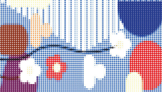 Blue orange blob liquid modern halftone background pattern texture vector bundle collection set modern graphic design template