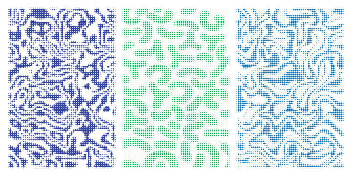 Cyan orange burst multi star halftone background pattern texture vector bundle collection set modern graphic design template