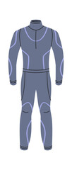 Naklejka premium Wetsuit Front View Technical Drawing