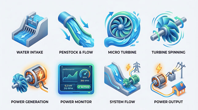 Vector Business Process Management Illustration Set featuring Planning, Task Tracking, Quality Verification, and Data Analysis Reports