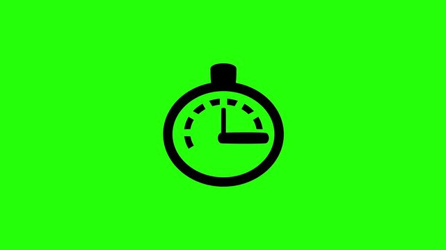 High quality 4K motion asset featuring a round mechanical air pressure gauge manometer barometer silhouette bouncing. Creative gas system icon asset.