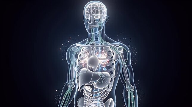 Human Body Anatomy Medical Illustration.