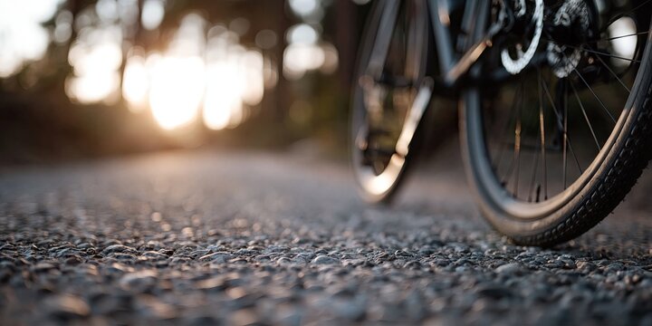 cycling - a cyclist is riding a bicycle with pedals and two wheels