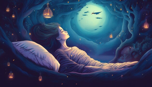 sleep paralysis concept surreal design