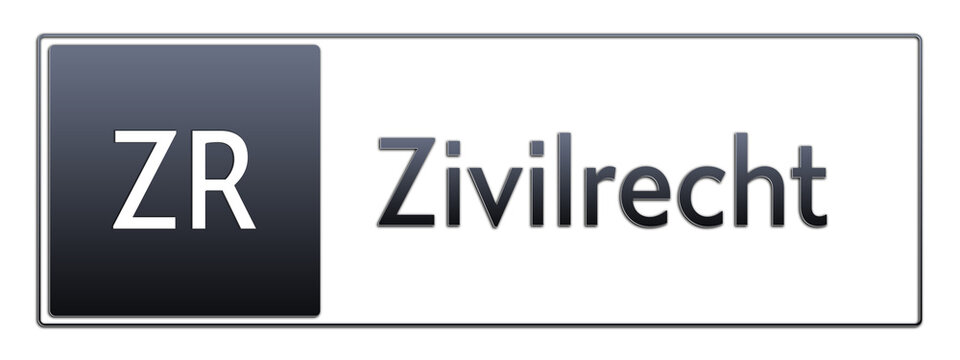 ZR - Zivilrecht - Abk&uuml;rzung aus deutschem Recht, Verwaltung
