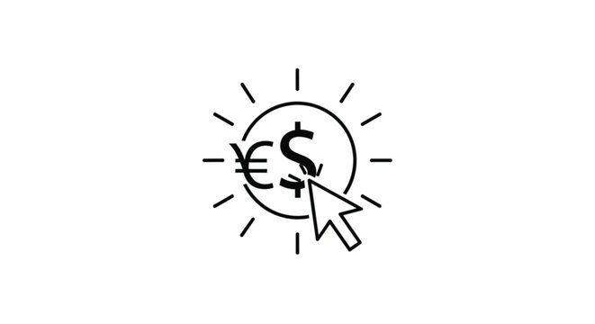 Euro Dollar Currency Investment Concept.