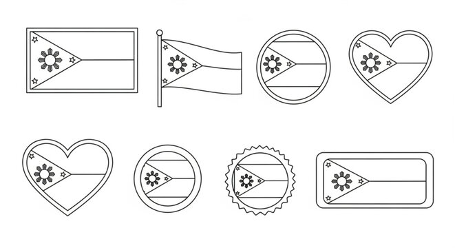 Flag of Seychelles Icon Variations.