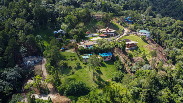 vista erea monta&ntilde;a  constanza republica dominicana