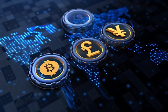 Money transfer, money transaction, global currency network, stock exchange business concept.representing global fintech blockchain and financial economy