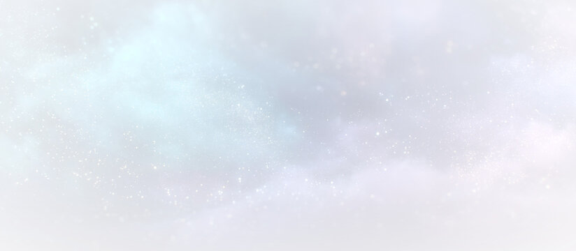 Glowing Cosmic Dust Particle Field PNG Vector Isolated on Transparent Background with Shimmering Star Sparkle Effect