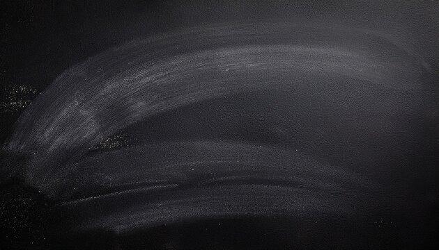empty black chalkboard background with smudges and chalk dust texture