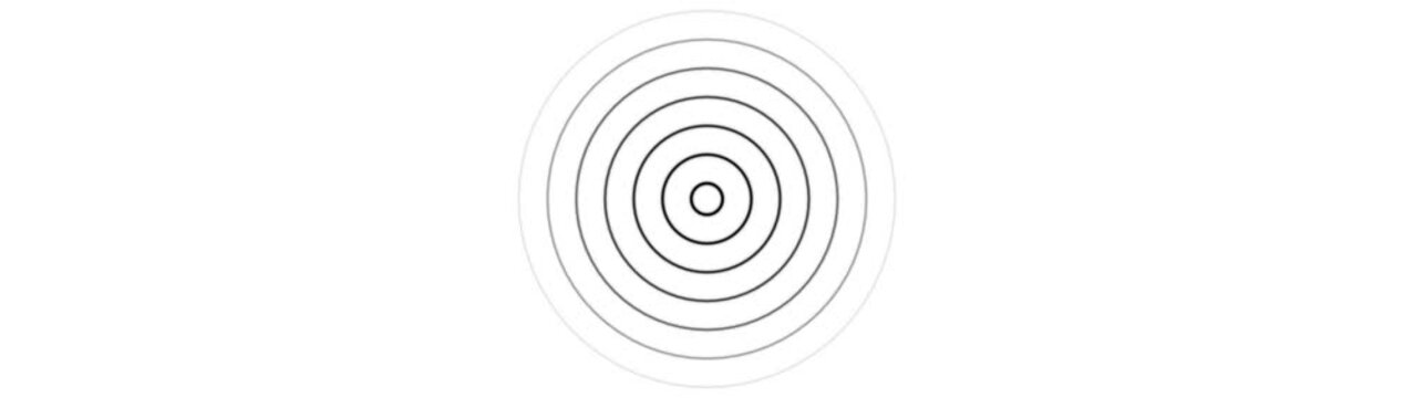 Minimalist concentric circles animation, pulsing geometric rings motion background, abstract circular wave pattern for modern projects
