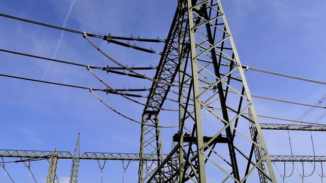 a modern electrical substation 4k video