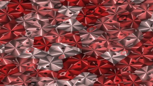 Red and white decorative bows densely arranged background
