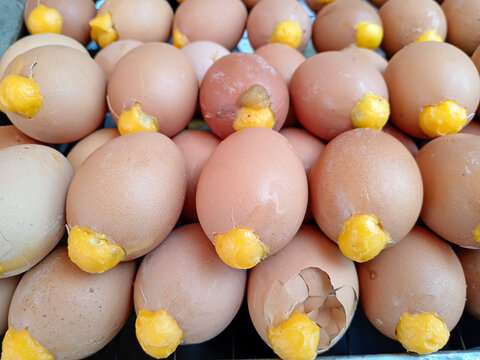 Cooked Balut Eggs Cambodia Street Food