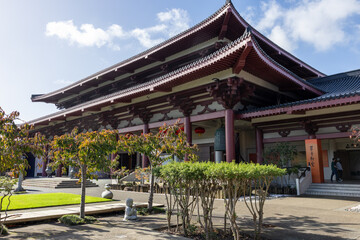 Naklejka premium The entrance of Fo Guang Shan Buddhist Temple, Auckland, New Zealand