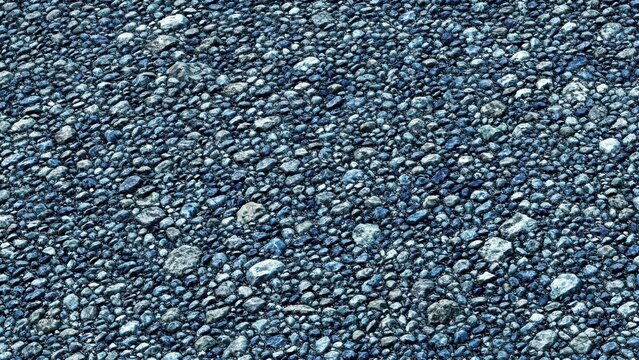 Close-up of Blue Gravel Texture