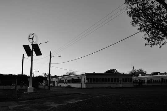 Wind measurement equipment at a local weather station