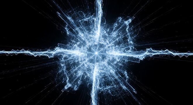 Abstract digital fractal wave pattern design.