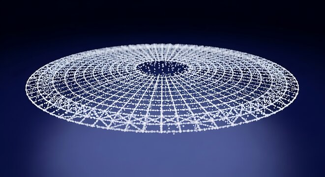 Abstract geometric light pattern structure design.